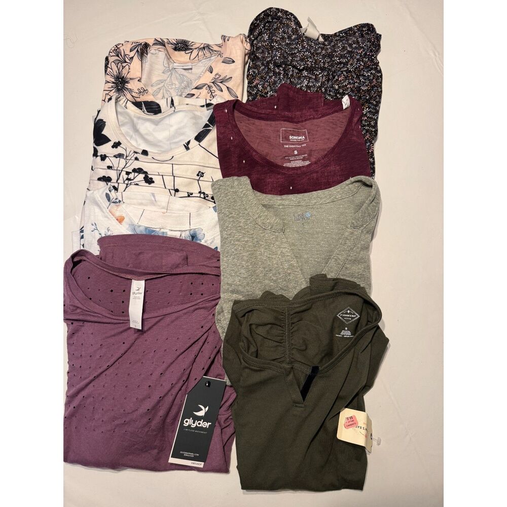 9pc - Top Bundle - Size Small - Glyder NWT, St. John's Bay NWT, LOFT, Sonoma